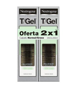 Neutrogena - Duplo Champô anti-caspa para cabelos oleosos T/Gel