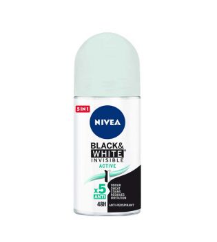 Nivea - Desodorizante Black & White Invisible roll-on - Active