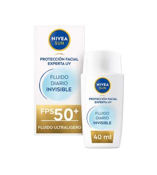 Nivea Sun - Protetor solar facial fluido diário invisível - FPS50+: Muito alto