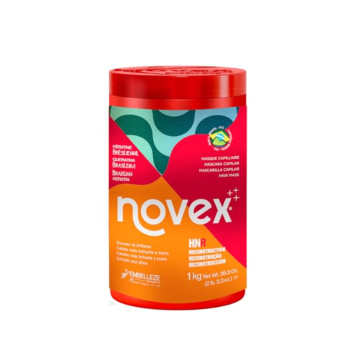 Novex - *Brazilian Keratin* - Máscara Capilar 1kg - Cabelos extremamente danificados e quebradiços