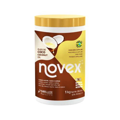 Novex - *Coconut Oil* - Máscara capilar nutrida, cabelos macios e sedosos 1kg