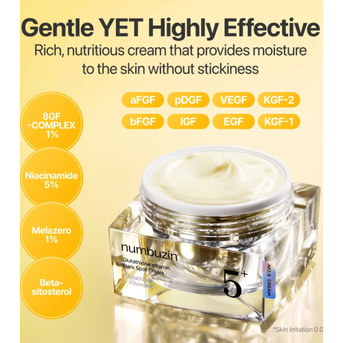 Numbuzin - Creme facial No.5+ Glutathione Vitamin Dark Spot