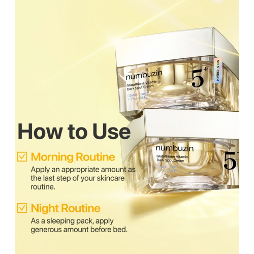 Numbuzin - Creme facial No.5+ Glutathione Vitamin Dark Spot