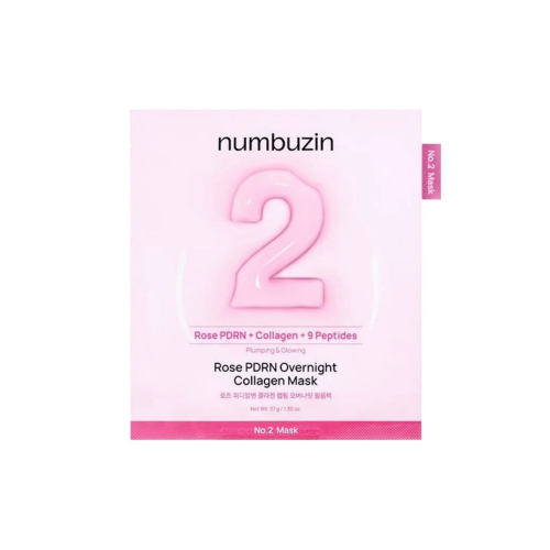 Numbuzin - Máscara facial de noite No.2 Rose PDRN Overnight Collagen