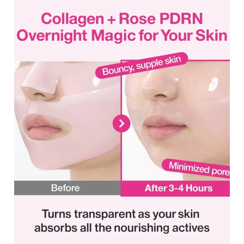 Numbuzin - Máscara facial de noite No.2 Rose PDRN Plumping