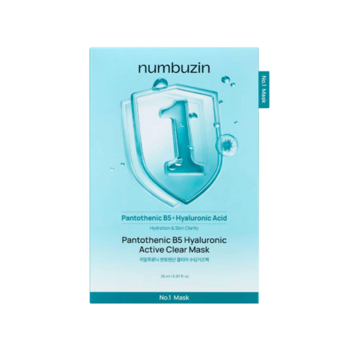 Numbuzin - Máscara Facial Hidratante No.1 Pantothenic B5 Hyaluronic Active Clear