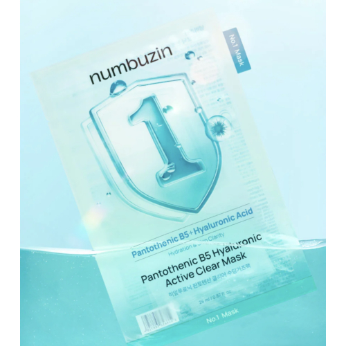 Numbuzin - Máscara Facial Hidratante No.1 Pantothenic B5 Hyaluronic Active Clear