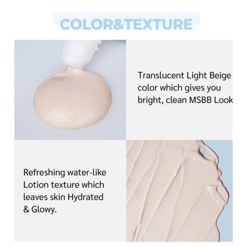 Numbuzin - Protetor Solar com Cor No.1 Pure Glass Clean Tone Up SPF 50+ PA++++