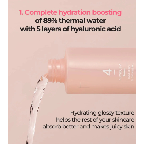 Numbuzin - Tônico Hidratante No.4 Hydrating Glow Mineral