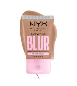 Nyx Professional Makeup - Blurring Foundation Bare With Me Blur Skin Tint - 09: Light medium