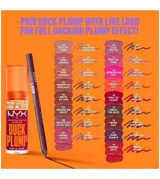 Nyx Professional Makeup - Brilho labial volumizante Duck Plump - 14: Hall Of Flame