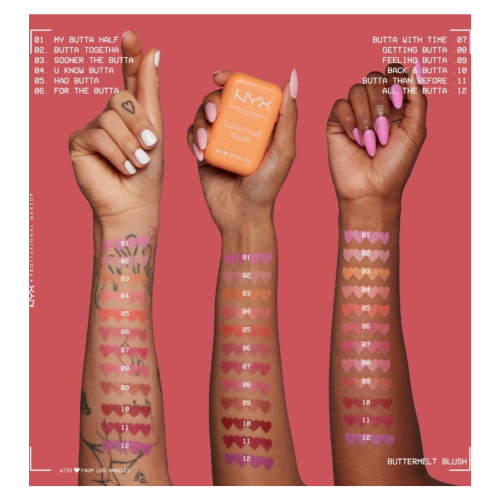 NYX Professional Makeup - Blush em pó Buttermelt - 01: My Butta Half