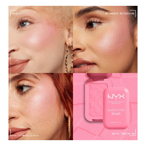 NYX Professional Makeup - Blush em Pó Buttermelt - 02: Butta Together