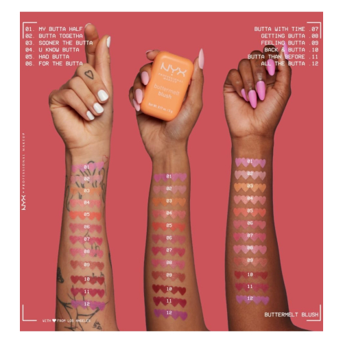 NYX Professional Makeup - Blush em pó Buttermelt - 06: For the Butta