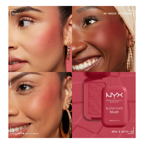 NYX Professional Makeup - Blush em Pó Buttermelt - 10: Back and Butta