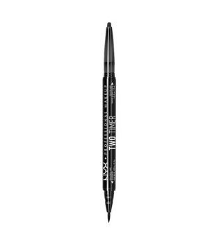 Nyx Professional Makeup - Two Timer Dual Kohl Pencil Liner - TT01: Jet Black