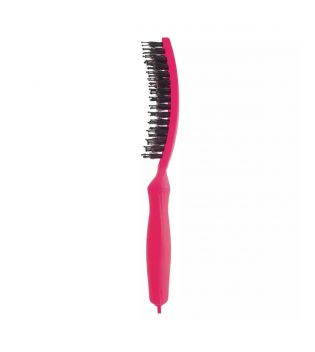 Olivia Garden - Escova de cabelo Fingerbrush Combo Medium - Neon Pink