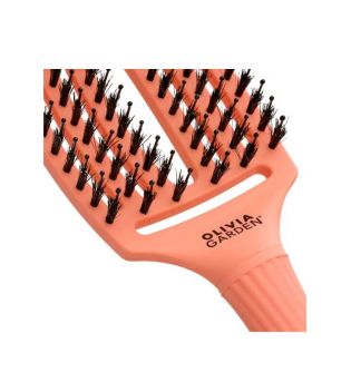 Olivia Garden - Escova de cabelo Fingerbrush Combo Medium - Coral