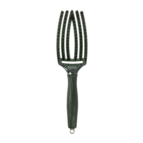 Olivia Garden - *Midnight Desert*  - Escova de Cabelo Fingerbrush Combo - Green Esmerald