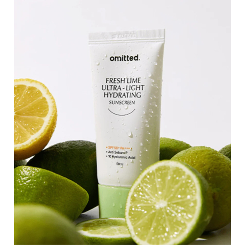 Omitted - Protetor solar facial Fresh Lime Ultra Light & Hydrating SPF50+ PA++++