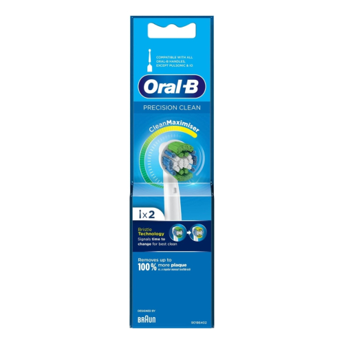 Oral B - Substituição para escova de dentes elétrica Precision Clean 2 unidades