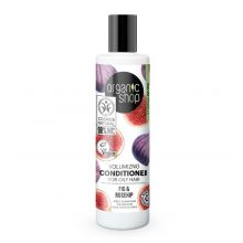 Organic Shop - Condicionador volumizador para cabelos oleosos - Figo e Rosa Mosqueta