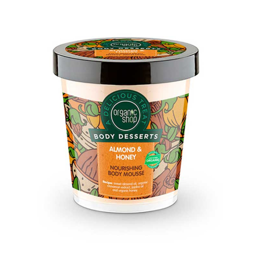 Organic Shop - *Body Desserts* - Mousse Corporal - Amêndoa e Mel