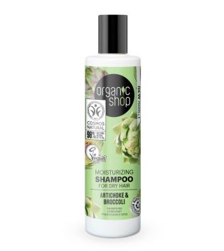 Organic Shop - Shampoo hidratante para cabelos secos - Alcachofra e Brócolis