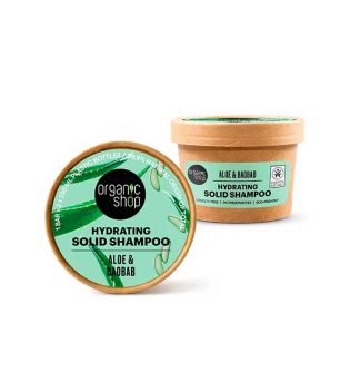 Organic Shop - Shampoo sólido hidratante - Aloe e baobá