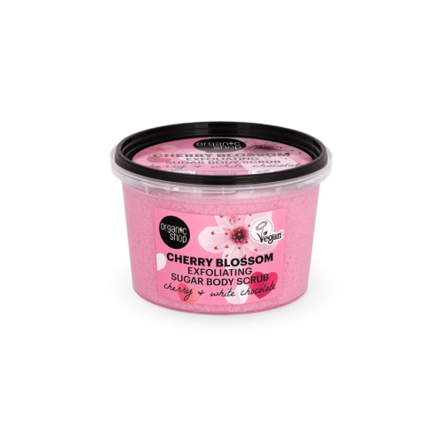 Organic Shop - Exfoliante corporal Cherry Blossom - Cereja e chocolate branco