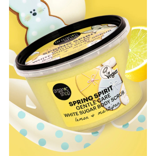Organic Shop - Exfoliante corporal Spring Spirit - Limão e marzipã