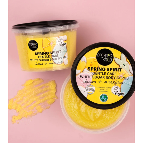 Organic Shop - Exfoliante corporal Spring Spirit - Limão e marzipã
