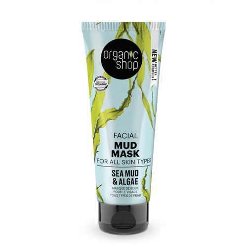 Organic Shop - Máscara facial de lama para todos os tipos de pele - Lama do mar e algas