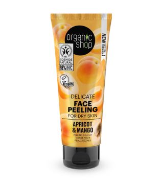 Organic Shop - Peeling facial suave para pele seca - Pêssego e Manga