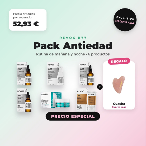 Pack Antienvelhecimento REVOX B77: rotina de dia e noite + Gua sha