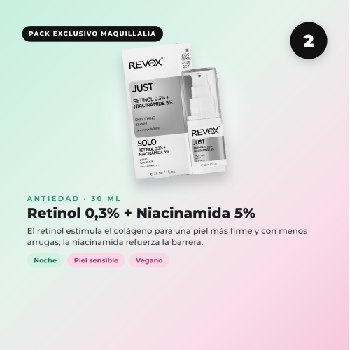 Pack Antienvelhecimento REVOX B77: rotina de dia e noite + Gua sha