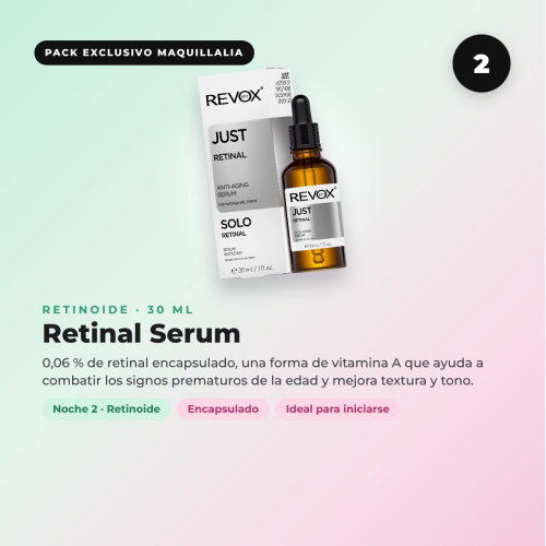 Pack Skincycling REVOX B77: rotina de 4 noites + Gua sha de presente