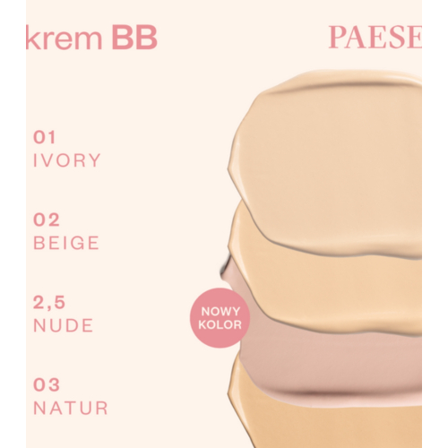 Paese Cosmetics - BB Cream com ácido hialurônico - 03W: Natural