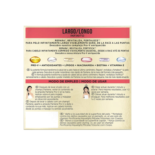 Pantene - Ampolas Comprimento Infinito 3x15ml