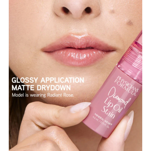 Physicians Formula - *Mineral Wear* - Óleo Labial Diamond Stain - Radiant Rose