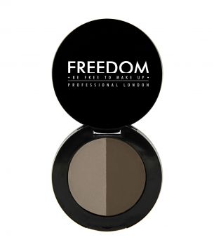 ProArtist Freedom - Sombra de sobrancelha em pó Duo Brow - Medium Brown