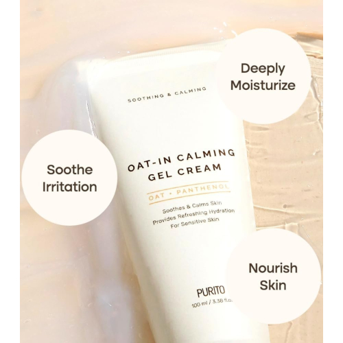 Purito - Creme Facial Gel Calmante Oat-in + Panthenol