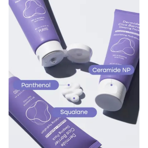 Purito - Máscara Facial Noturna Dermide Cica Barrier