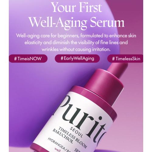 Purito - *Timeless Bloom* - Sérum rejuvenescedor com Bakuchiol