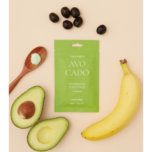 Rated Green - Máscara Hidratante para o Couro Cabeludo Cold Press 50ml - Avocado