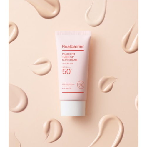 Real Barrier - Protetor Solar Peach Fit Tone-up SPF 50 PA++++