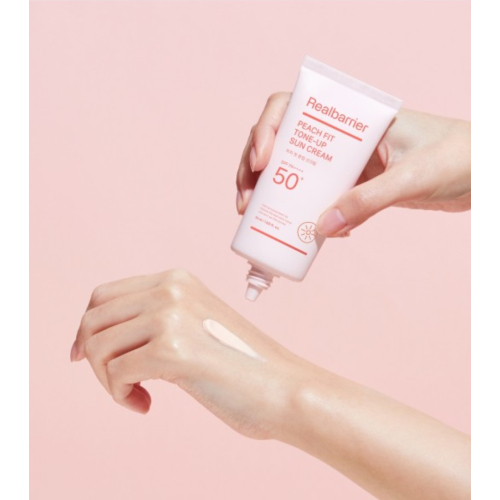 Real Barrier - Protetor Solar Peach Fit Tone-up SPF 50 PA++++