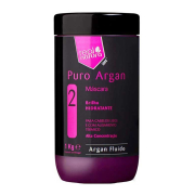 Real Natura - Máscara capilar para cabelos lisos Puro Argan 1kg