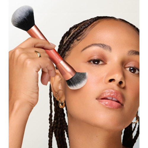 Real Techniques - Pincel duplo para base de maquilhagem Liquid & Powder - RT272