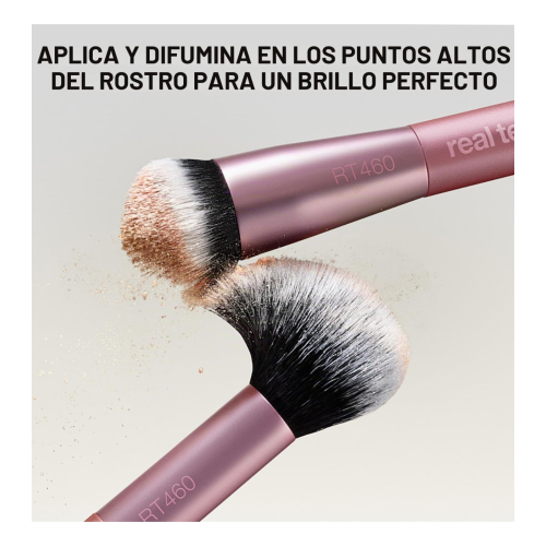 Real Techniques - Pincel duplo para iluminador Highlight & Detail